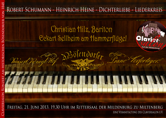 Eckart Sellheim und Christian Hilz im Claviersalon- Konzert am 9. November in der Mildenburg zu Miltenberg
