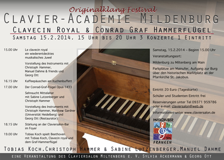 Clavecin-Royal - Clavieracademie des Claviersalon Miltenberg