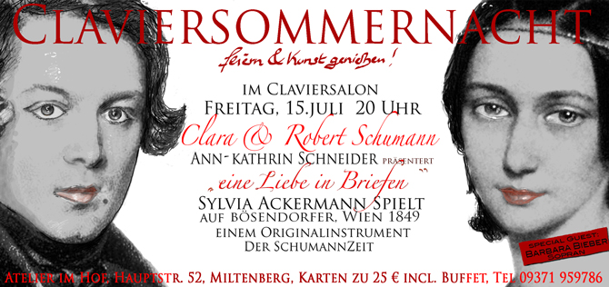 die Claviersommernacht 2011 mit Sylvia Ackermann und Ann Kathrin Schneider