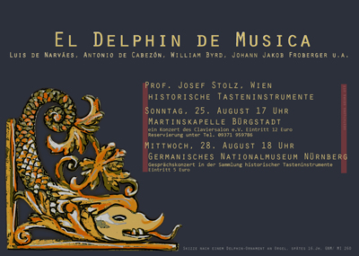 Josef Stolz spielt auf der italienischen Orgel des Claviersalons Werke von Narvaes Cabezon Byrd Froberger u.a.