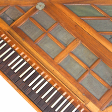 Querhammerflügel, Mitte-18.Jh, Stoßmechanik, Sammlung Claviersalon